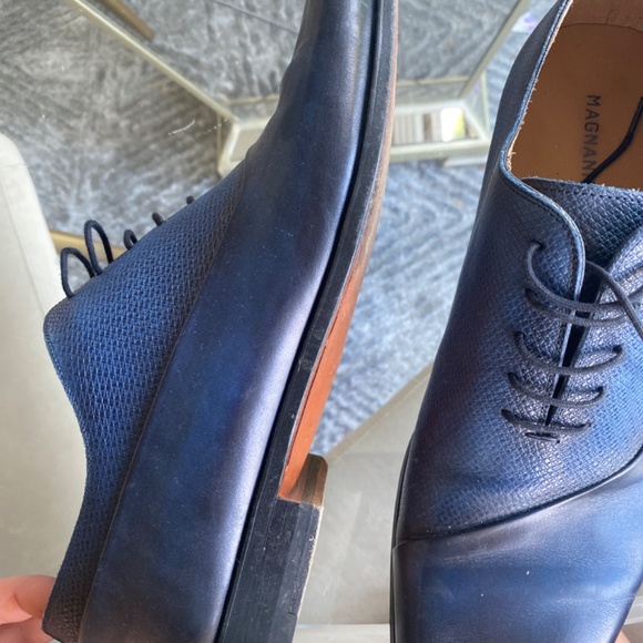 Men\'s Blue Leather Dress Shoes main image 4